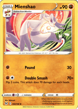 2022 Mienshao #104 Lost Origin