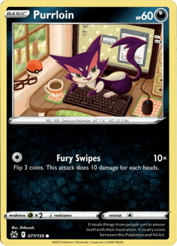 2023 Purrloin #77 Crown Zenith