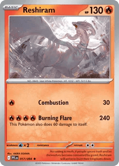 2025 Reshiram #17 Phantasmal Flames
