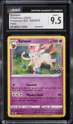 2022 Pokemon Sword & Shield GO Holo Sylveon #35 CGC 9.5 MINT+