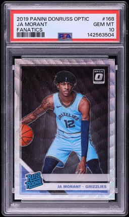 2019 Donruss Optic Fanatics Ja Morant ROOKIE #168 PSA 10 GEM MINT