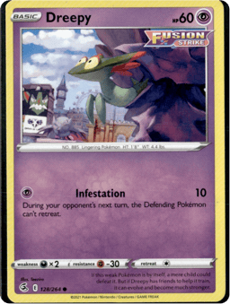 2021 Dreepy #128 Fusion Strike