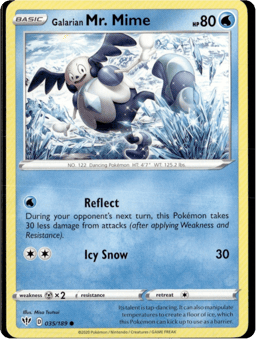 2020 Galarian Mr. Mime #35 Darkness Ablaze