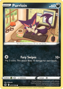 2023 Purrloin #77 Crown Zenith