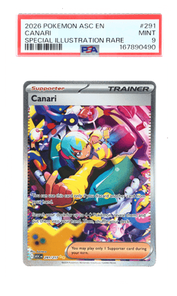 2026 Pokemon Mega Evolution Ascended Heroes Special Illustration Rare Canari #291 PSA 9