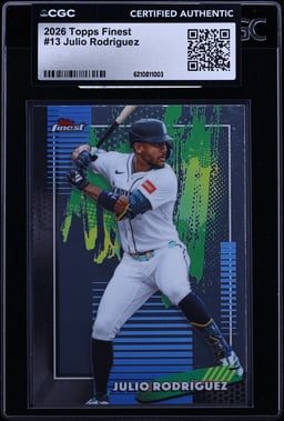 2026 Finest Julio Rodriguez #13 CGC AUTH