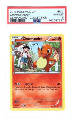 2016 Pokemon XY Generations Radiant Collection Charmander #RC3 PSA 8