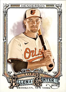 2025 Gunnar Henderson #79 Topps Allen and Ginter