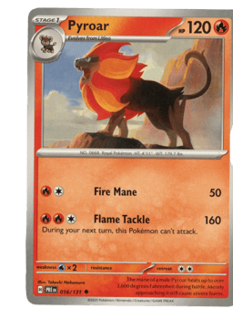 2025 Pyroar #16 Prismatic Evolutions