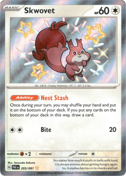 2024 Skwovet #205 Paldean Fates