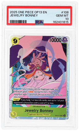 2025 One Piece Carrying On His Will Jewelry Bonney #OP13108 PSA 10