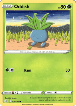 2022 Oddish #1 Lost Origin