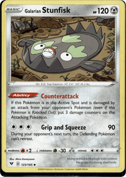 2020 Galarian Stunfisk #125 Vivid Voltage