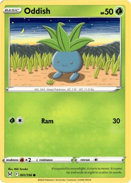 2022 Oddish #1 Lost Origin