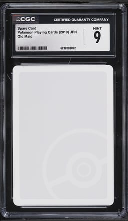 2019 Pokemon Japanese Playing Cards Old Maid Spare Card CGC 9 MINT