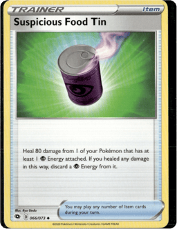 2020 Suspicious Food Tin #66 Champion's Path