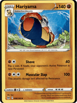 2022 Hariyama #98 Lost Origin