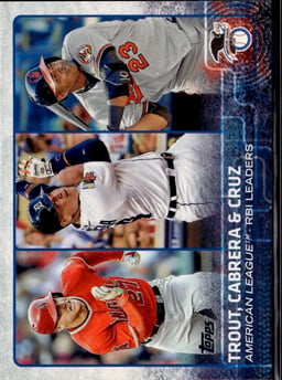 2015 Mike Trout #98 American League RBI Leaders