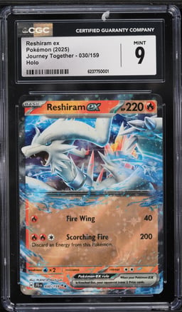 2025 Pokemon Scarlet & Violet Journey Together Holo Reshiram Ex #30 CGC 9 MINT