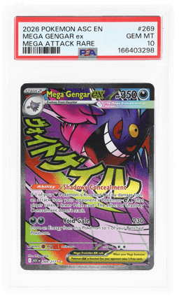 2026 Pokemon Mega Evolution Ascended Heroes Mega Attack Rare Mega Gengar Ex #269 PSA 10