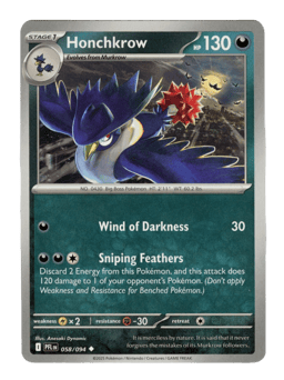 2025 Honchkrow #58 Phantasmal Flames