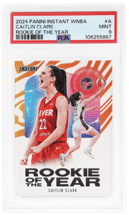 2024 Panini Instant WNBA Rookie of the Year Caitlin Clark #CCROYA /115750 PSA 9