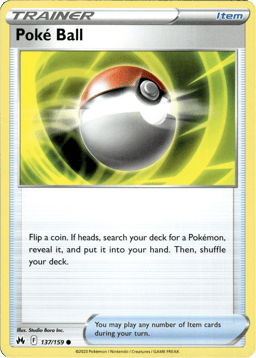 2023 Poké Ball #137 Crown Zenith