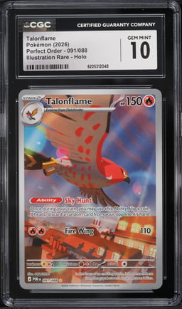 2026 Pokemon Mega Evolution Perfect Order IR Talonflame #91 CGC 10 GEM MINT