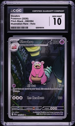 2026 Pokemon Mega Evolution Pitch Black IR Slowbro #90 CGC 10 GEM MINT