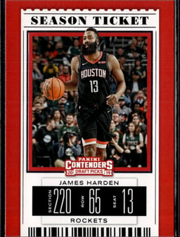 2019 James Harden #18 Contenders Draft Picks