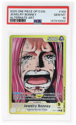 2025 One Piece Carrying On His Will Alternate Art Jewelry Bonney #OP13100 PSA 10