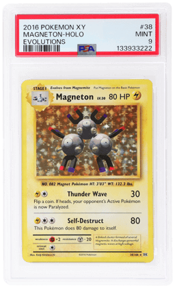 2016 Pokemon XY Evolutions Holo Magneton #38 PSA 9