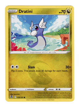 2022 Dratini #129 Silver Tempest