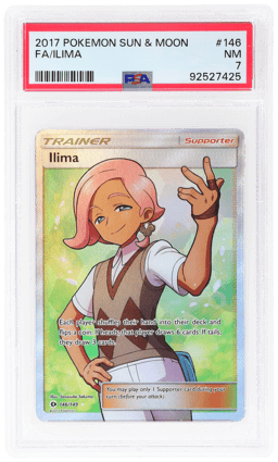 2017 Pokemon Sun and Moon Ilima #146 PSA 7