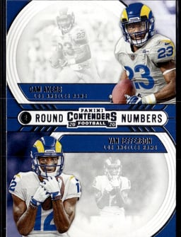 2020 Cam Akers / Van Jefferson #RN-AJ Contenders Round Numbers
