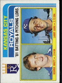 1982 Larry Gura #96 Baseball