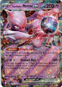 2025 Team Rocket's Mewtwo ex #81 Destined Rivals