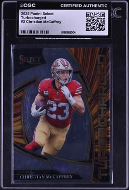 2025 Select Turbocharged Christian McCaffrey #3 CGC AUTH