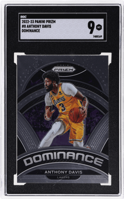 2022 Panini Prizm Dominance Anthony Davis #8 SGC 9
