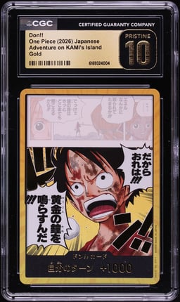 2026 One Piece Japanese Adventure On KAMI's Island Gold Don!! CGC 10 PRISTINE
