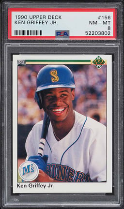 1990 Upper Deck Ken Griffey Jr. #156 PSA 8 NM-MT