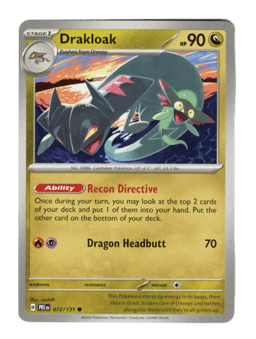 2025 Drakloak #72 Prismatic Evolutions