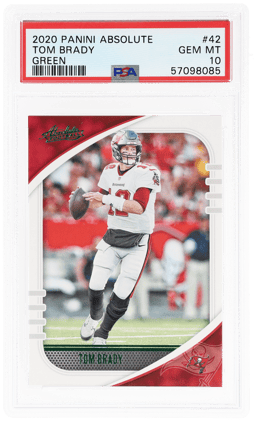 2020 Panini Absolute Green Tom Brady #42 PSA 10