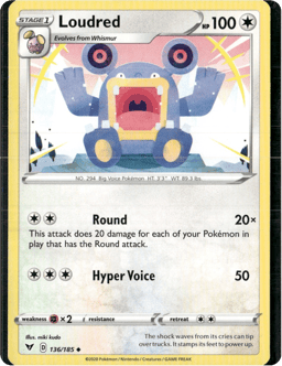 2020 Loudred #136 Vivid Voltage