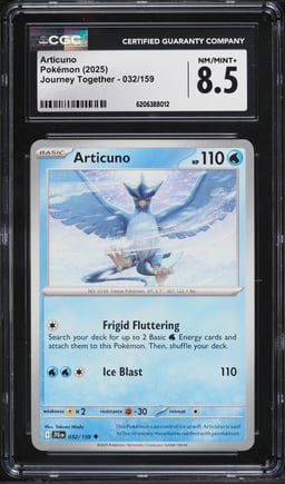 2025 Pokemon Scarlet & Violet Journey Together Articuno #032 CGC 8.5 NM-MT+