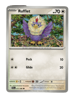 2025 Rufflet #77 Black Bolt
