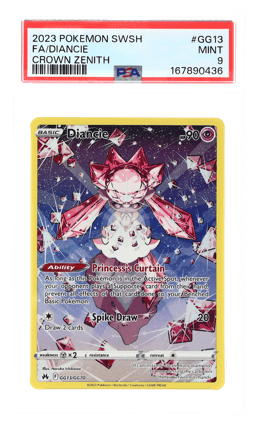 2023 Pokemon Sword and Shield Crown Zenith Galarian Gallery Diancie #GG13 PSA 9