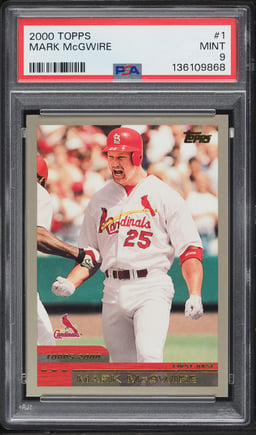 2000 Topps Mark McGwire #1 PSA 9 MINT