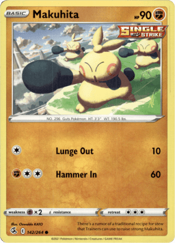 2021 Makuhita #142 Fusion Strike