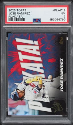 2025 Topps Plakata Jose Ramirez #PLAK-12 PSA 7 NRMT